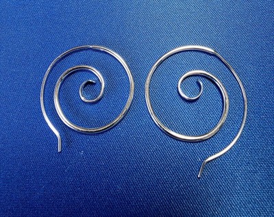 Sundance catalog .925 S.S.  Spiral Circle Earrings - NEW