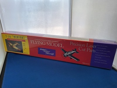 DUMAS # 204	Dumas T-34 Mentor Balsa Laser-Cut Airplane Kit COMPLETE