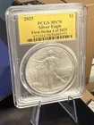 2025 Silver Eagle – PCGS First Strike Gold Label – MS70 – Rare & Certified!