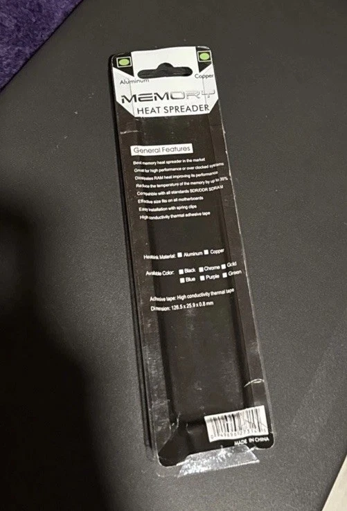 2Pcs Pure Copper  Heatsink Radiator for  Memory Cooler Cooling Heat Spreader - Image 2 of 3