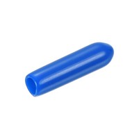 "15 StüCk Gummi-Endkappen 3Mm(1/8\") ID Vinyl Runde Endkappenabdeckung Blau"