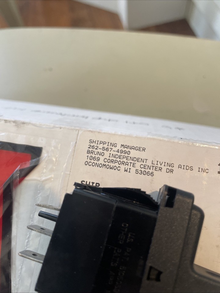OEM Bruno Stairlift Elan Elite Armrest Paddle Switch Plug In Control Up ...