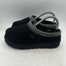UGG Tasman Women's Slippers Black Suede Shearling 5955 Size 6