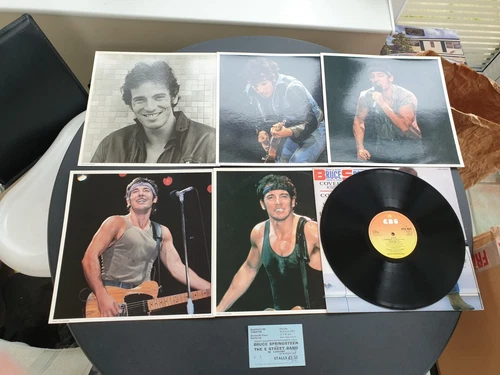 BRUCE SPRINGSTEEN - COVER ME 1984 UK PRESS 12" VINYL RECORD + 5 PHOTOS + TICKET