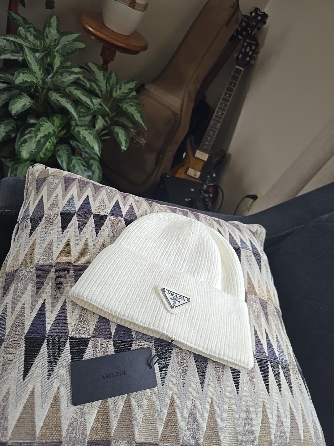 Prada beanie for men one size fits all timeless winter accessory