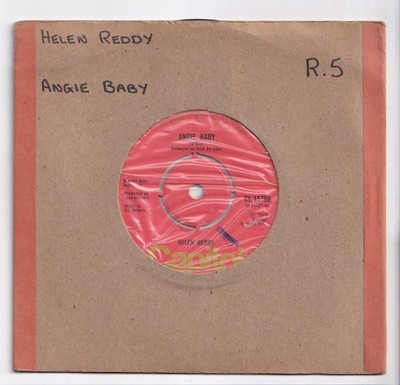 (AL352) Helen Reddy, Angie Baby - 1974 - 7 inch vinyl