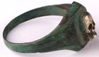 Skull ring bones Antique amulet protecting against death signet Memento mori typ — photo 10