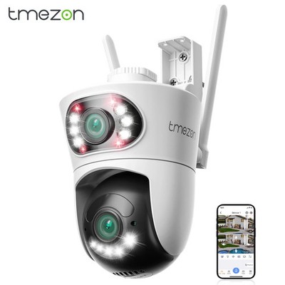 Security Camera Dual-Lens Wireless WiFi AI Human Detection 360° Home Security
