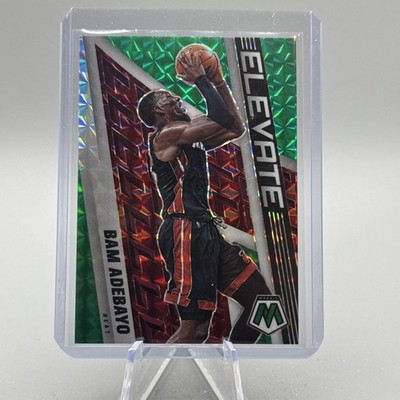 2021-22 Panini Mosaic - Elevate Bam Adebayo #7 Green Mosaic Prizm
