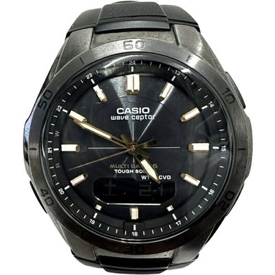 Casio WVA-M640B-1A2JF Wave Ceptor Uhr Solar Neu WVA 1A2JF Funk Schwarz Band Box