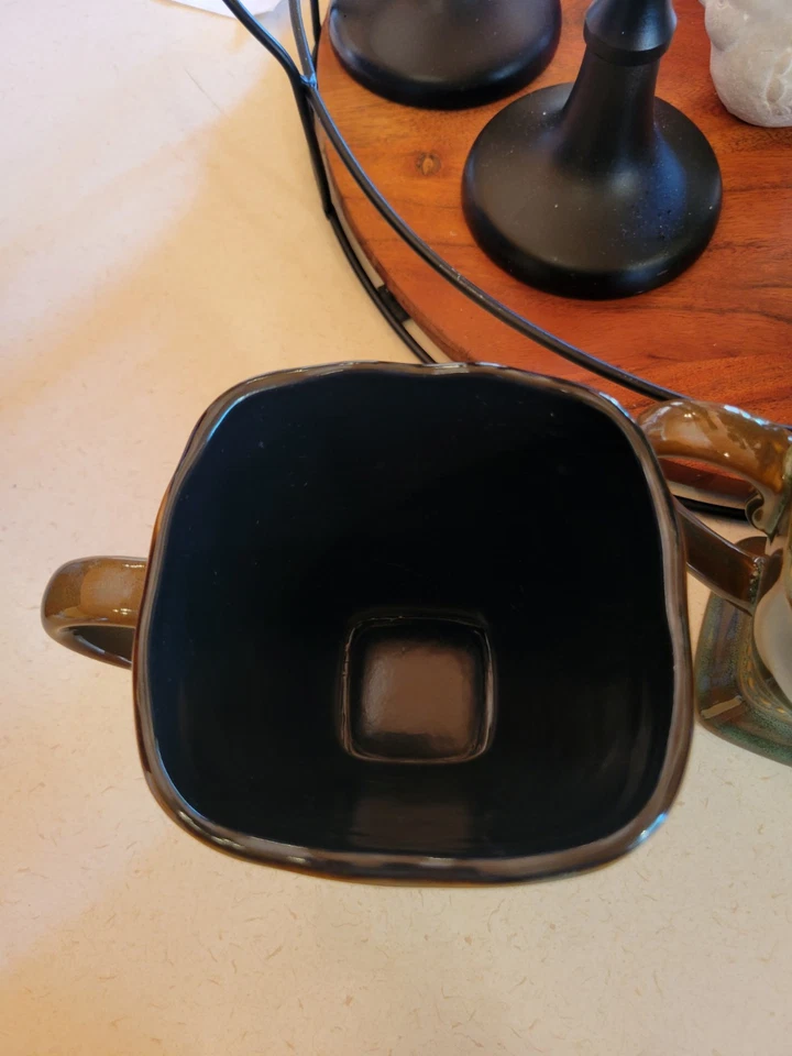 Roscher Hobnail Collection Tazas Pedestal Verde - Juego de 4 Foto 4 de 4