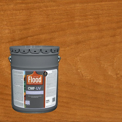 #ad Flood Exterior Wood Finish Cedar Tone Oil Based 5 Gallon CWF UV Paint Fast Dry $170.56