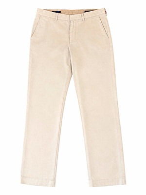 J.Crew Men s BedfordSlim Straight Linen Chino Pants Beige 33W Flat Front Pockets