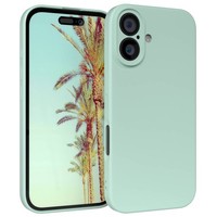 HandyhüLle FüR Apple Iphone 16 Silikon Back Cover Schutz Tpu Handy Case MintgrüN