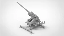 3D Printed 1/72/87 German 128Mm Flak 40 Artillery Gun Kit