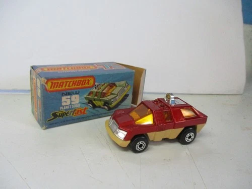 Matchbox Lesney Superfast SF59 Planet Scout- red with beige base, boxed