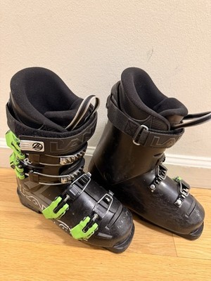Lange RSJ Jr. Alpine Downhill Ski Boots, Size 22.5, with 4 Buckle Black Used