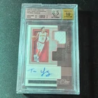Panini 2019-20 One and One Dual Jersey Autograph Trae Young Hawks BGS 8.5/10 1/1