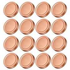 16Pcs 70mm/2.76" Regular Mouth Tin Plate Mason Jar Lid for Canning Jar Rose Gold