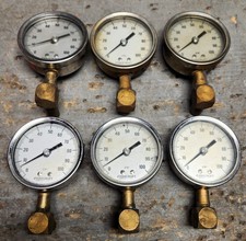  Lot of 6 Ashcroft Pressure Gauge AISI 316 0-100PSI