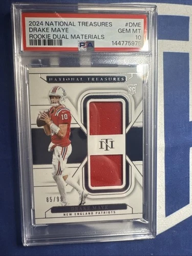 2024 Panini National Treasures - Rookie Dual Materials Drake Maye /99 🔥