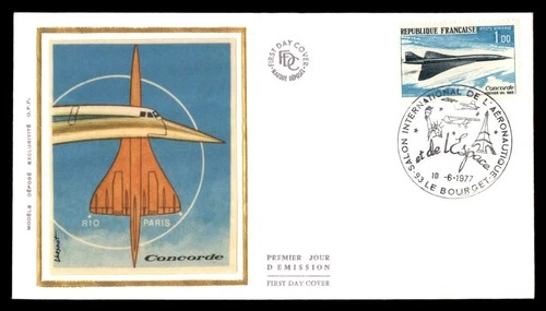 Mayfairstamps France FDC 1977 Concorde Airplane First Day Cover aaw_63209