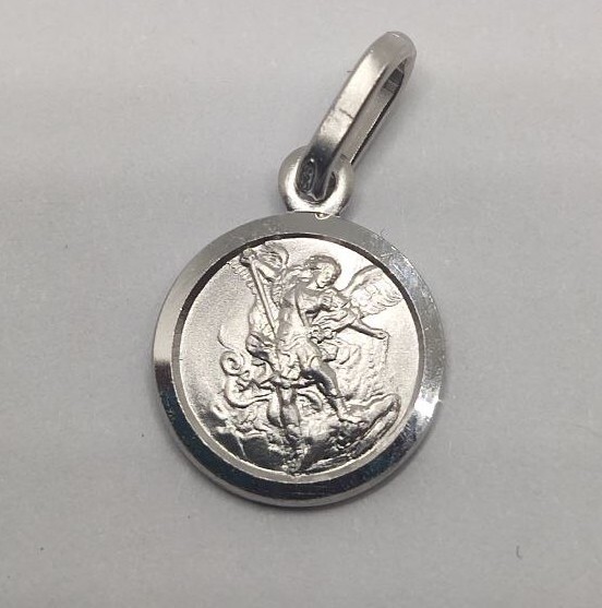 Pendente Arcangelo Argento 925 Ciondolo In Argento Sterling 925 Con L'Arcangelo San Michele - Fatto A Mano Negli USA, Regalo Perfetto Pendente Arcangelo Sterling USA