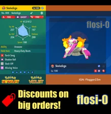 6IV Shiny Skeledirge Pokemon Scarlet and Violet