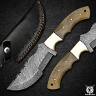 Damascus Hunting Tracker Knife / Hand Forged Damascus Steel Gift for the Beloved — photo 2
