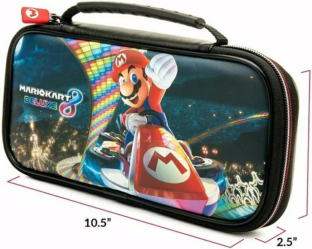 Nintendo Switch Mario Kart 8 Deluxe Carrying Case Protective Travel PU ...