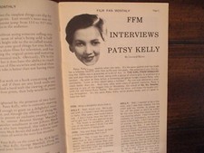 Mar-1971 Film Fan Monthly Magazine(PATSY KELLY/GEORGE MARSHALL/JOHNNY MACK BROWN
