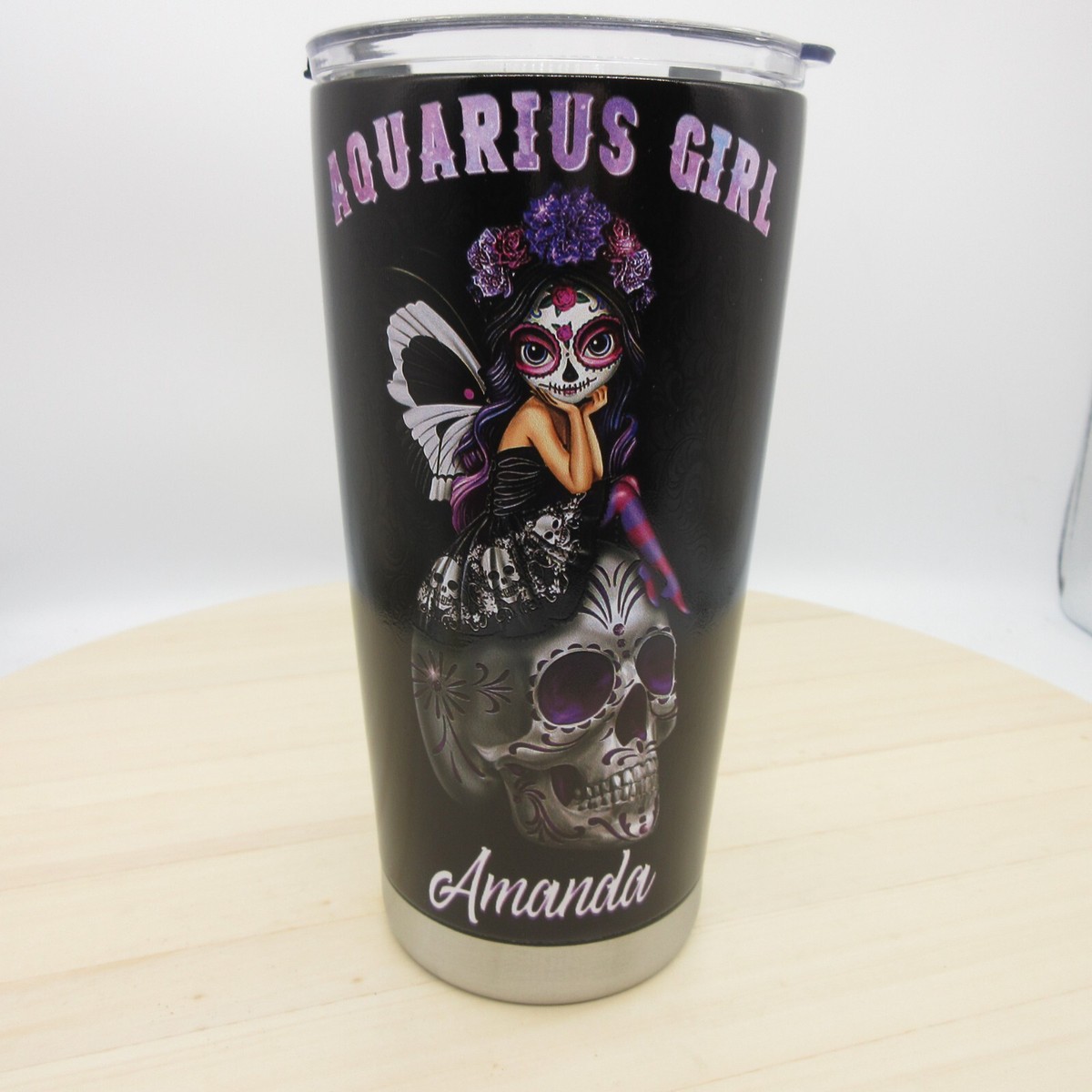Personalized Stainless Steel Tumbler w/Lid for AMANDA 20 Oz Insulated 64  Hydro | eBay
