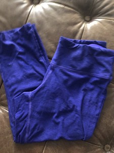 Women's New Balance B Dry Athletic Capri Soft Stretch Leggings Purple