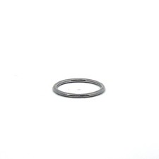 Sterling Silver .925 1.5mm Wide Domed Band Ring