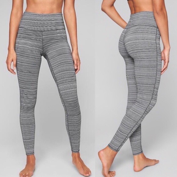 ATHLETA　150 Athleta High Rise Spacedye Chaturanga to Town Tight,Black