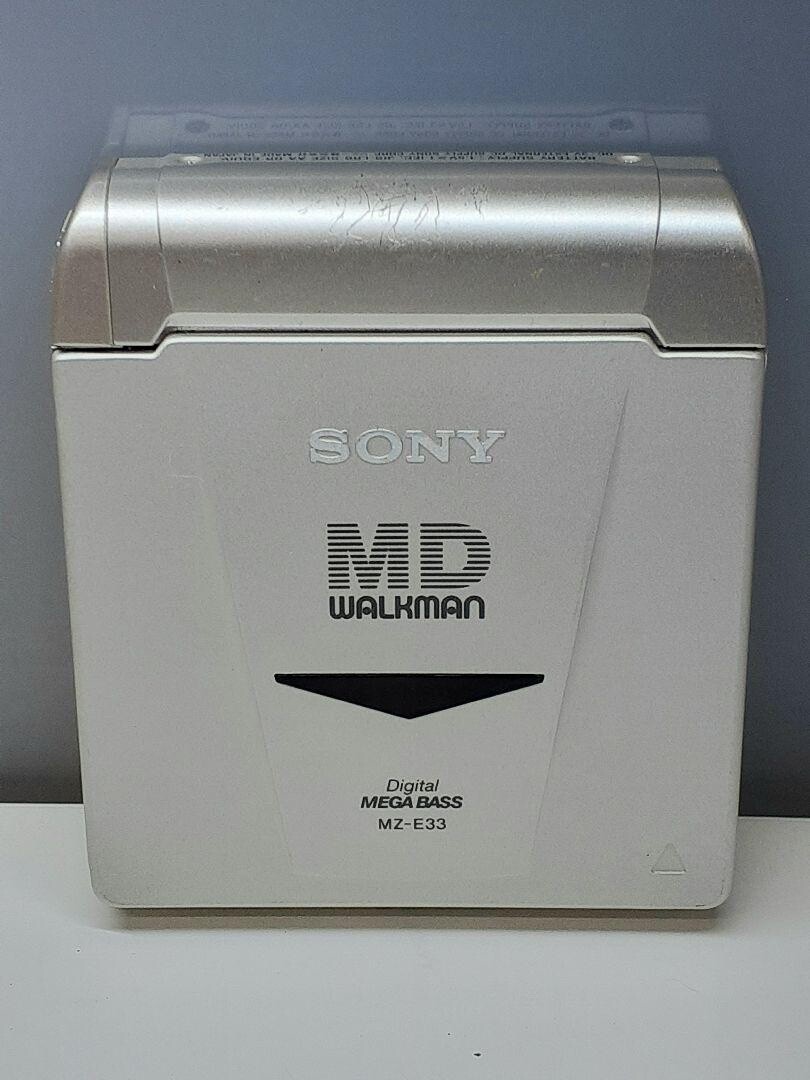 SONY MZ-E33 MD player Walkman Digital MEGA BASS Silver Good | eBay