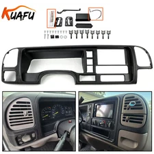 KUAFU FOR 1995-2002 GMC FULL-SIZE TRUCKS/SUVS VEHICLES DOUBLE DIN DASH KIT BLACK