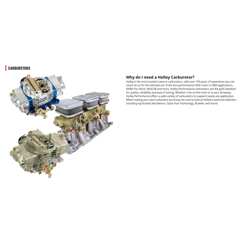 Kit de reconstrucción de equipo original Holley Performance Renew para carburadores marinos Foto 3 de 4