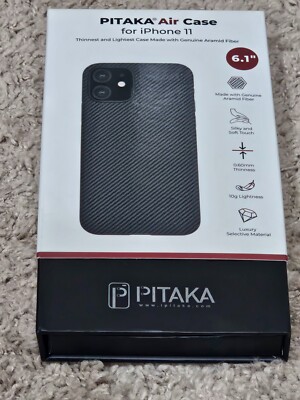 Pitaka Air Case Carbon Fiber for iPhone 11 6.1'' Black Twill Genuine w/Serial #
