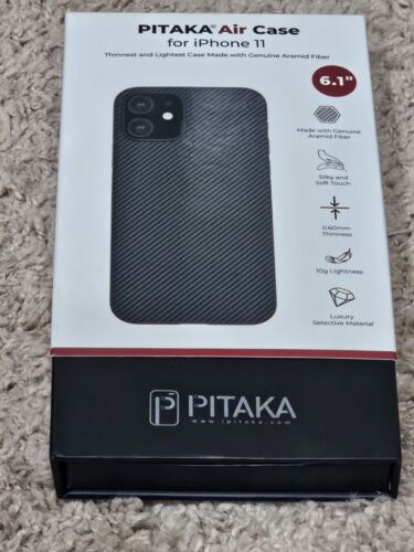 Pitaka Air Case Carbon Fiber for iPhone 11 6.1" Black Twill Genuine w/Serial #