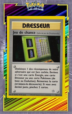 Glücksspiel - Neo Genesis Edition 2 - 92/111 - Französische Pokemon Karte
