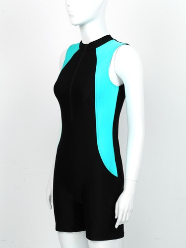 iEFiEL Damen Badeanzug Bauchweg Sportlich Schwimmanzug mit Bein Badebekleidung - Bild 32 von 153