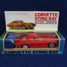 NOS Corvette Stingray Battery Operated Original Box Hong Kong Plastic PLZ READ