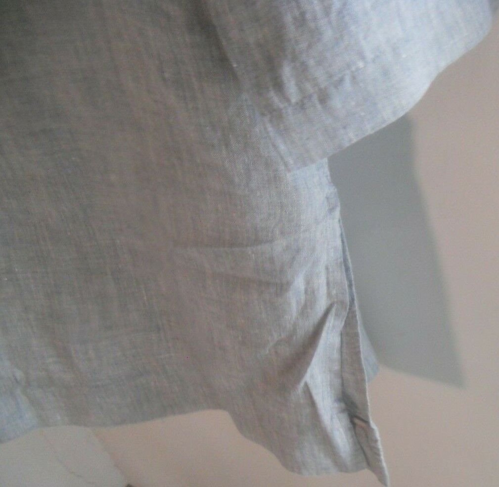 Eileen Fisher ~ Art to Wear ~ Light Blue Linen Op… - image 3