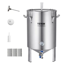 VEVOR 304 Stainless Steel Kettle, 16 GALLON Beer Brew Fermenter, Brew Bucket