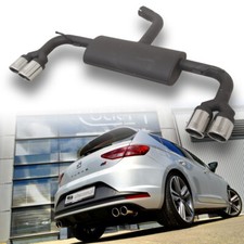 Ulter Duplex Sportauspuff Endschalldämpfer Seat Leon Cupra re li je 2x80mm