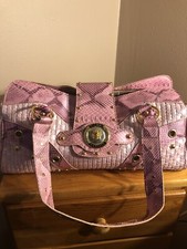 Gianni Versace Snake Skin La Medusa Handbag