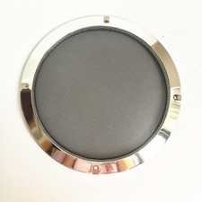 8" Speaker Cover Metallic Silver Frame Metal Mesh Grill For Car Audio DJ PA Spea