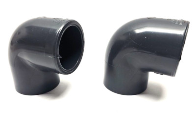 Lot of 2 IPEX 1 1/2'' Elbow Fitting ASTM-D2467, PVC-I