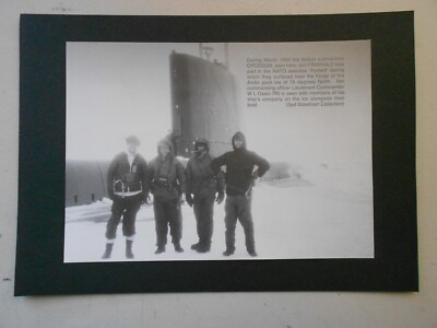  MARINE DRUCK - HMS OPOSSUM AUFGETAUCHT AM RAND DES ARKTISCHEN PACKEIS 1965